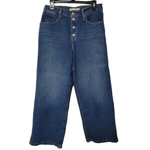 Levi's 30 Mile High Cropped Wide Leg Jeans
